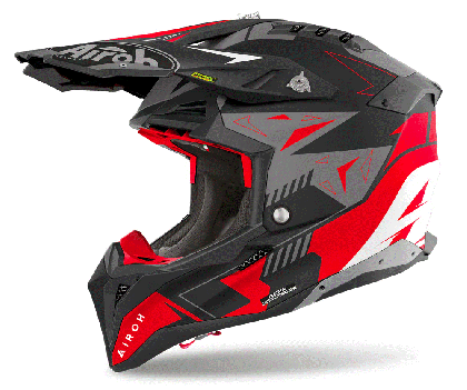 Κράνος AIROH AVIATOR 3 SPIN ΚΟΚΚΙΝΟ ΜΑΤ