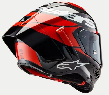ALPINESTARS Supertech R10 Team Helmet Black/Carb/Fluo Red/White