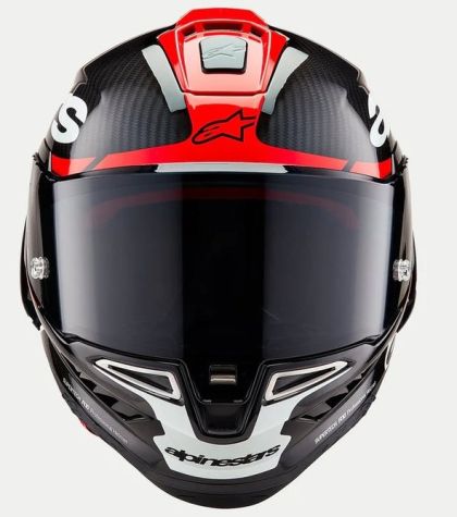 ALPINESTARS Supertech R10 Team Helmet Black/Carb/Fluo Red/White