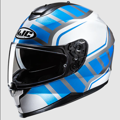 Κράνος HJC C70N HOLT ΛΕΥΚΟ/ΜΠΛΕ