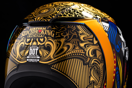 Helmet ICON AIRFORM SUICIDE KING GOLD