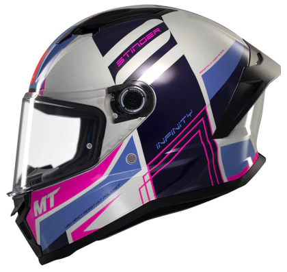 Helmet MT STINGER 2 TRON C8 GLOSS PINK