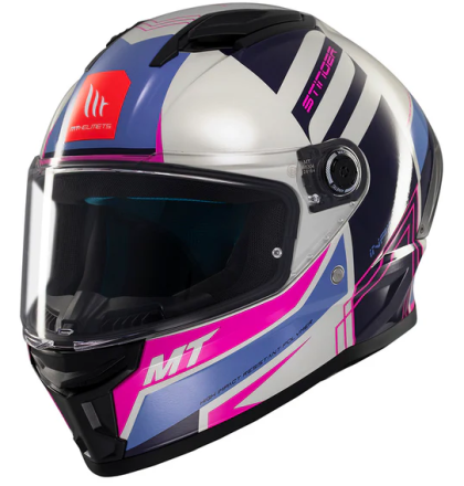 Helmet MT STINGER 2 TRON C8 GLOSS PINK