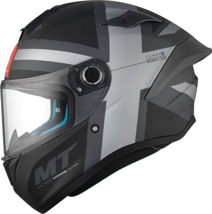 Κράνος MT TARGO S BRITAIN C2 ΜΑΤ ΜΑΥΡΟ/ΓΚΡΙ