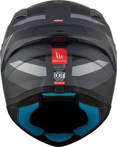 Κράνος MT TARGO S BRITAIN C2 ΜΑΤ ΜΑΥΡΟ/ΓΚΡΙ