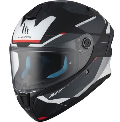 Casca MT TARGO S KAY B2 MAT NEGRU/ALB/ROSIU