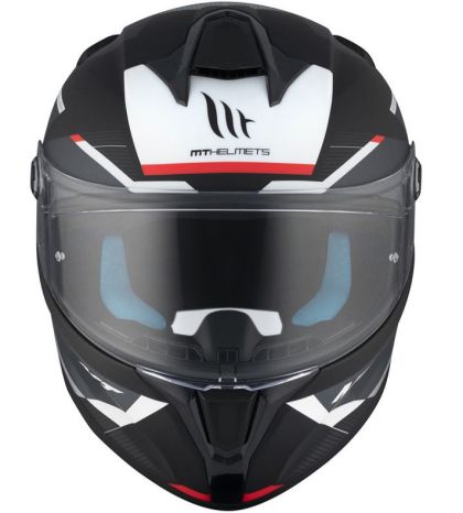 Casca MT TARGO S KAY B2 MAT NEGRU/ALB/ROSIU