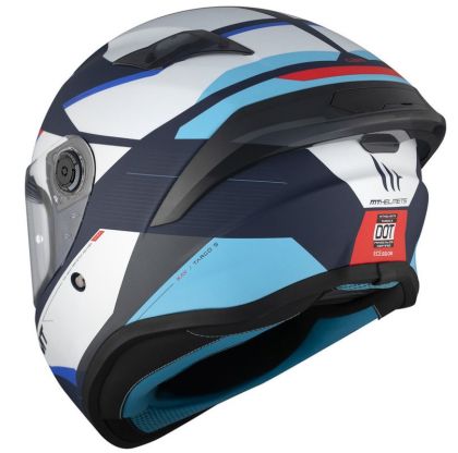 Casca MT TARGO S KAY C7 ALB/ALBASTRU MAT