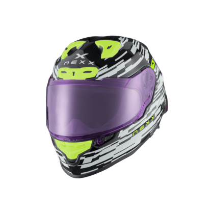 Κράνος NEXX X.R3R GLITCH RACER WHITE/NEON