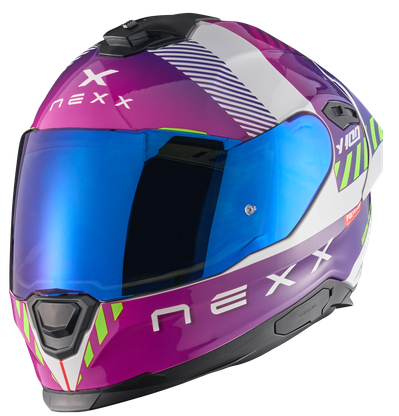 Κράνος NEXX Y100R FADE ΜΩΒ ΛΕΥΚΟ