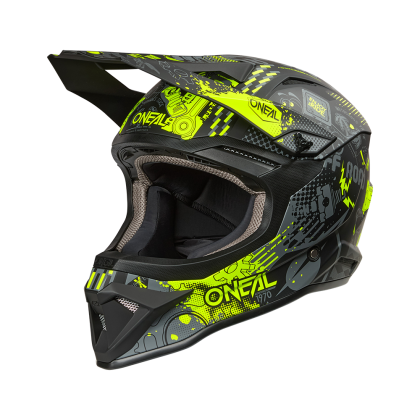 Каска O'NEAL 1SERIES VIBRANT BLACK/NEON YELLOW V.26