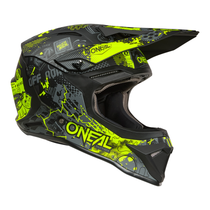 Каска O'NEAL 1SERIES VIBRANT BLACK/NEON YELLOW V.26