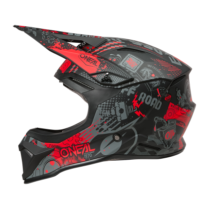 Каска O'NEAL 1SERIES VIBRANT BLACK/RED V.26