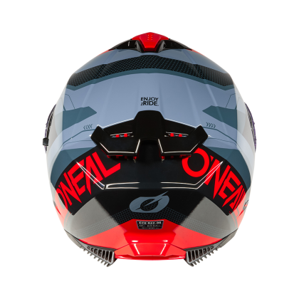 Κράνος O'NEAL CHALLENGER EXO ΜΑΥΡΟ/ΓΚΡΙ/ΚΟΚΚΙΝΟ V.25