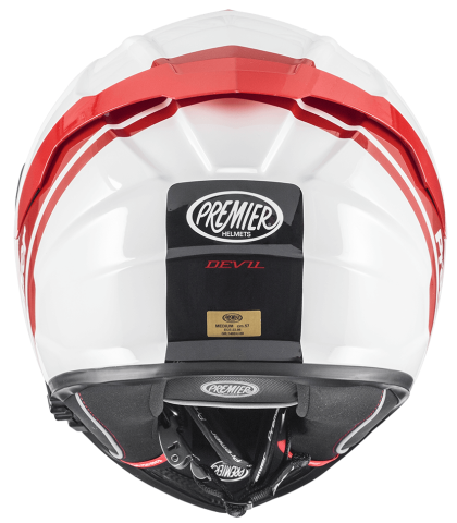 Helmet PREMIER DEVIL PH 2 WHITE/RED