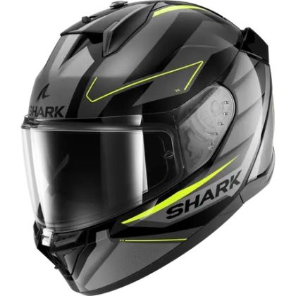 Helmet SHARK D-SKWAL 3 SIZLER GLOSS BLACK/GREY/YELLOW FLUO