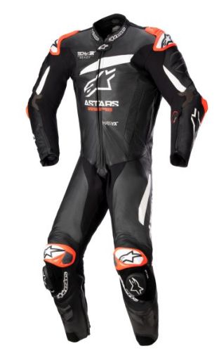 Δερμάτινο κιτ ALPINESTARS GP PLUS V4 1PC - ΜΑΥΡΟ/ΛΕΥΚΟ