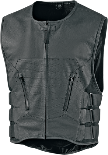 ICON Regulator™ D30® Leather Motorcycle Vest