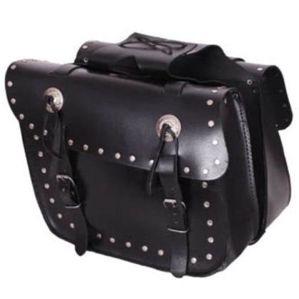 Șa motociclete din piele ADRENALINE STUDS BLACK