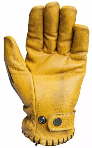 Leather gloves JOHN DOE COYOTE LEATHER YELLOW/BLACK