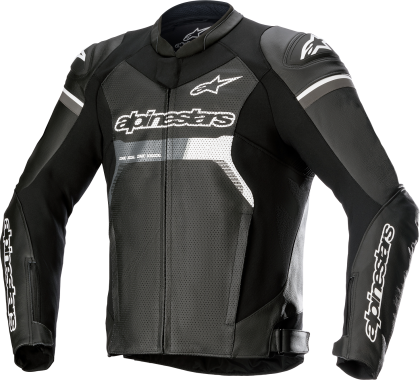 Leather motorcycle jacket ALPINESTARS GP Force Airflow BLACK