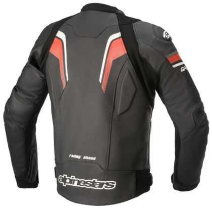 Кожено яке ALPINESTARS GP PLUS R V3 RIDEKNIT Black/White/Bright Red