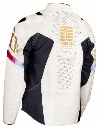 ICON Contra3™ RIZZ RIZZ WHITE leather jacket