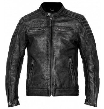 Δερμάτινο μπουφάν JOHN DOE Storm Perforated Leather BLACK