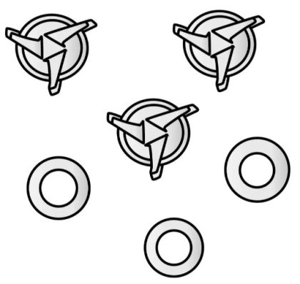 Σετ βιδών για ζελατίνα για κράνος Airoh Twist 2.0