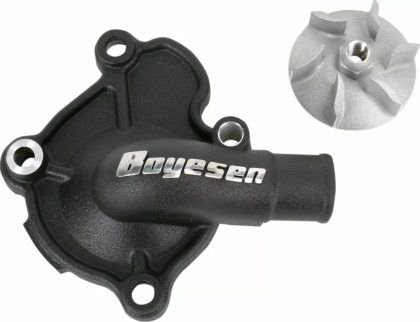 Water pump cover and impeller kit BOYESEN COVER/IMP WAT PUMP CRF250 Black