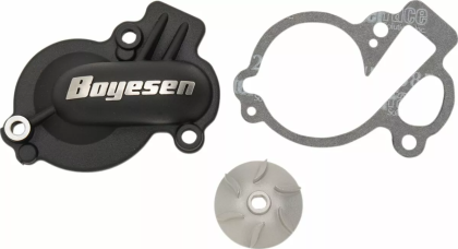 Water pump cover and impeller kit BOYESEN COVER/IMP WATPUMP KTM Black