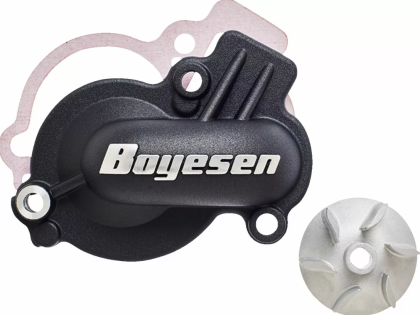 Water pump cover and impeller kit BOYESEN COVER/IMP WATPUMP KTM Black