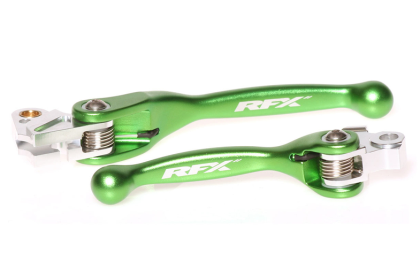Set manete flexibile forjate RFX Race (verde) Kawasaki KXF250/450 13-16