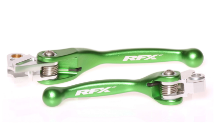 Set manete flexibile forjate RFX Race (verde) KXF250/450 04-12 / YZ125/250 01-07 YZF250 01-06 YZF426/450 01-07