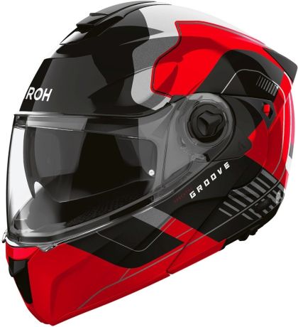AIROH SPECKTRE GROOVE RED modular helmet