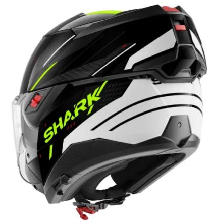 Αρθρωτό κράνος SHARK OXO RYDGER Μαύρο Λευκό Κίτρινο