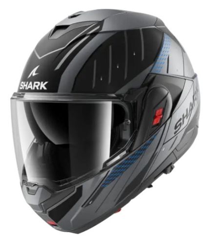 Αρθρωτό κράνος SHARK OXO RYDGER Mat Anthracite Blue Black