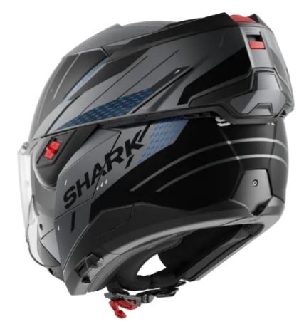 Αρθρωτό κράνος SHARK OXO RYDGER Mat Anthracite Blue Black