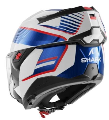 Αρθρωτό κράνος SHARK OXO SIKTER Λευκό Χρώμιο Μπλε