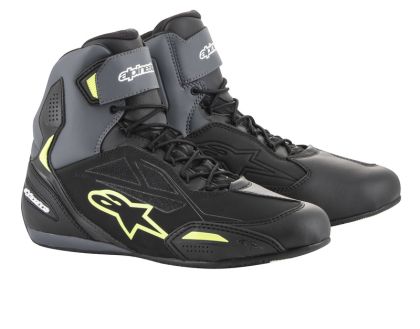 Ghete moto ALPINESTARS FASTER-3 DRYSTAR NEGRU GALBEN FLUO