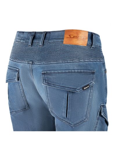 Blugi moto SECA SQUADRON ALBASTRU