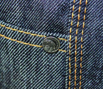 Τζιν μοτοσικλέτας TRILOBITE 1860 TON-UP σκούρο μπλε λεπτή εφαρμογή