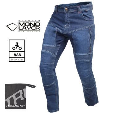 Мото дънки TRILOBITE 2461 PARADO MONOLAYER AAA BLUE SHORT