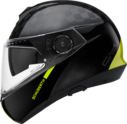 Мото каска SCHUBERTH C4 PRO CARBON BLACK/NEON YELLOW