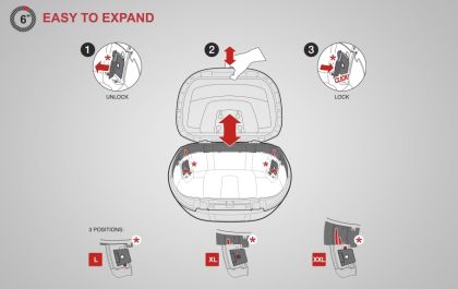 Мото куфар SHAD SH58X CARBON