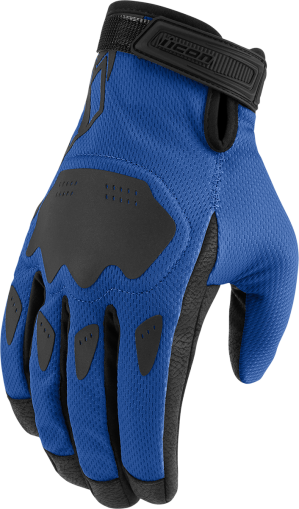 Mănuși moto ICON HOOLIGAN CE - ALBASTRĂ