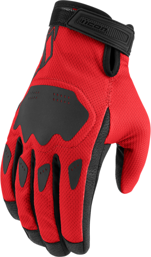 Γάντια Moto ICON HOOLIGAN CE - ΚΟΚΚΙΝΟ