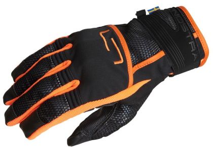Motorcycle gloves Lindstrands Nyhusen Black/orange