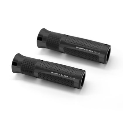 Λαβές μοτοσικλέτας BARRACUDA B-LUX RACING GRIPS ΜΑΥΡΟ