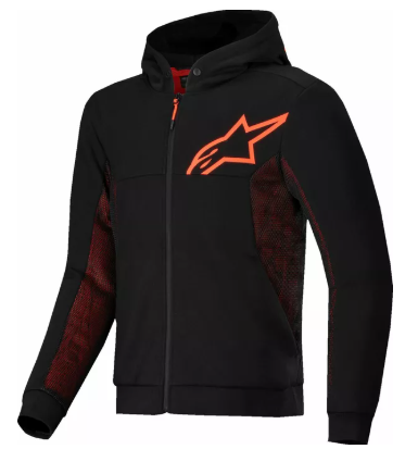 Motorcycle sweatshirt ALPINESTARS CHROME V2 BLK/RED